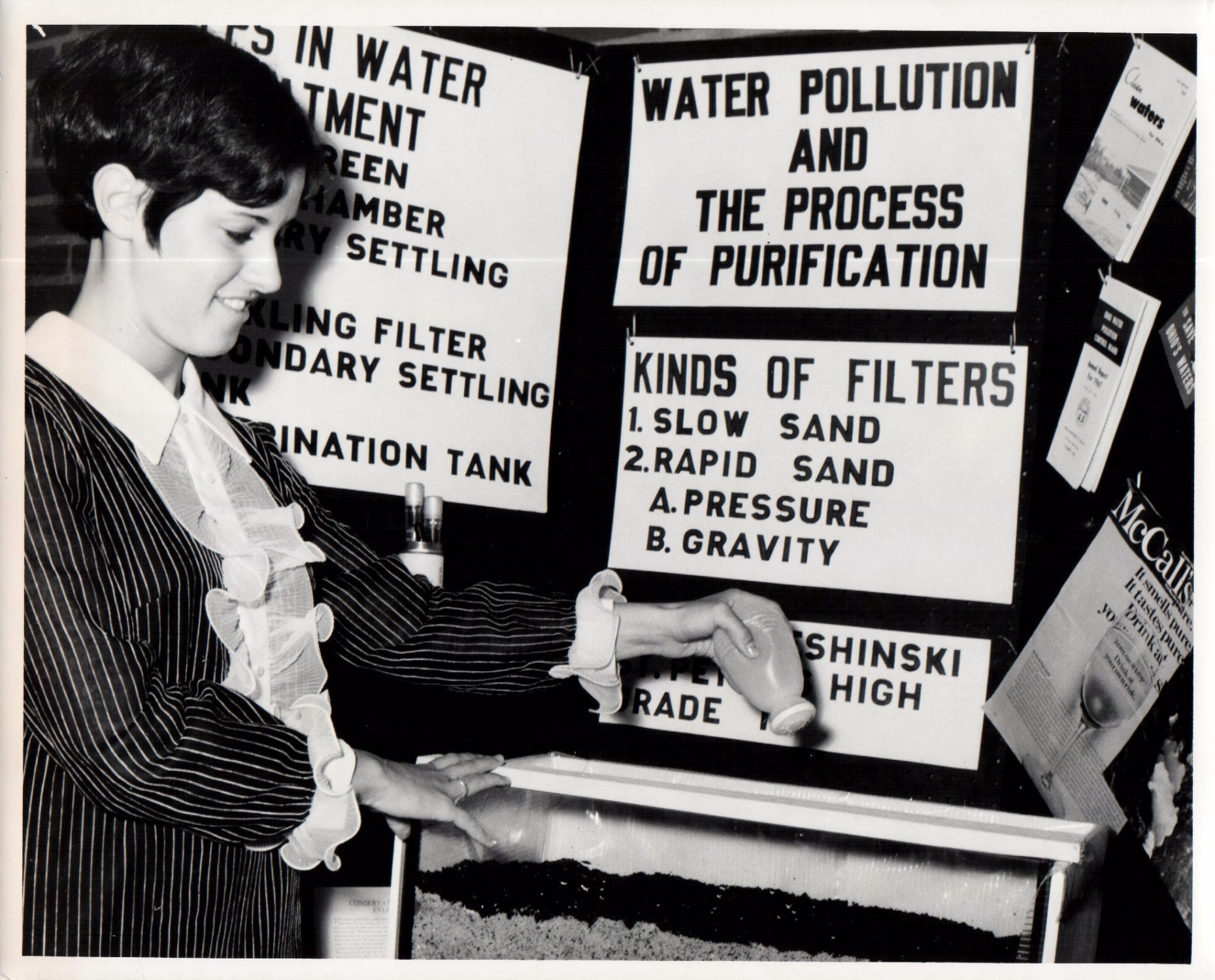 May 9, 1969
Kathy Kleshinski, St. Peter's sophomore
1st place in RSWCD science project
Photo ID#: E6