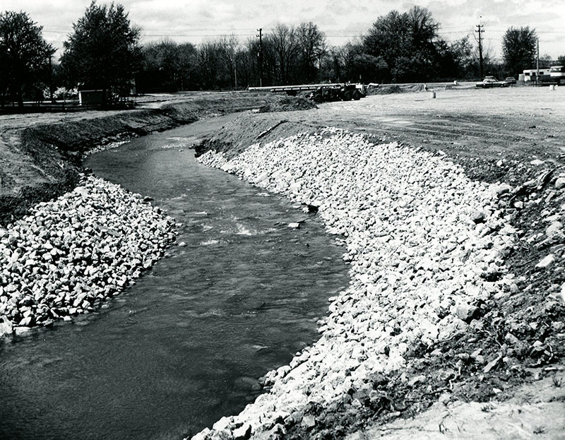 May 13, 1974
AC 45+20 Channelization
Stone rip rap bank protection designed to reduce erosion of stream banks
Photo ID#: A105