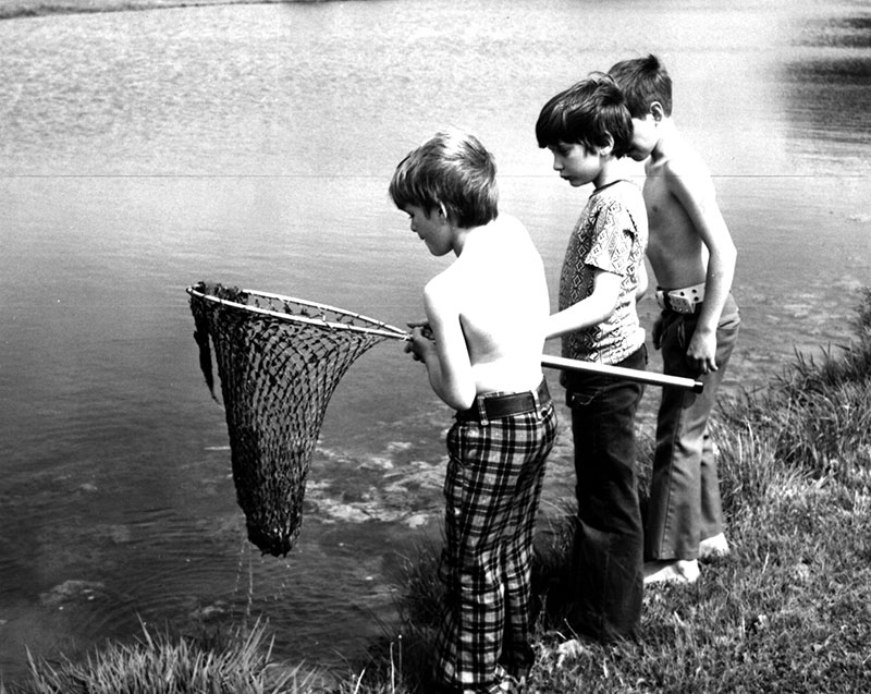May 16, 1974
David Lape, John Greiner and Jerry Mowry catch tadpoles
Mellett Farm Pond
Photo ID#: S19