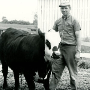 05_29_1975_Ivan_Ulmer_is_shown_with_a_feeder_beef_steer._Ivan_feeds_out_both_hogs_and_steers_on_his_grain___livestock_farm_in_Sandusky_township_website___Copy-764