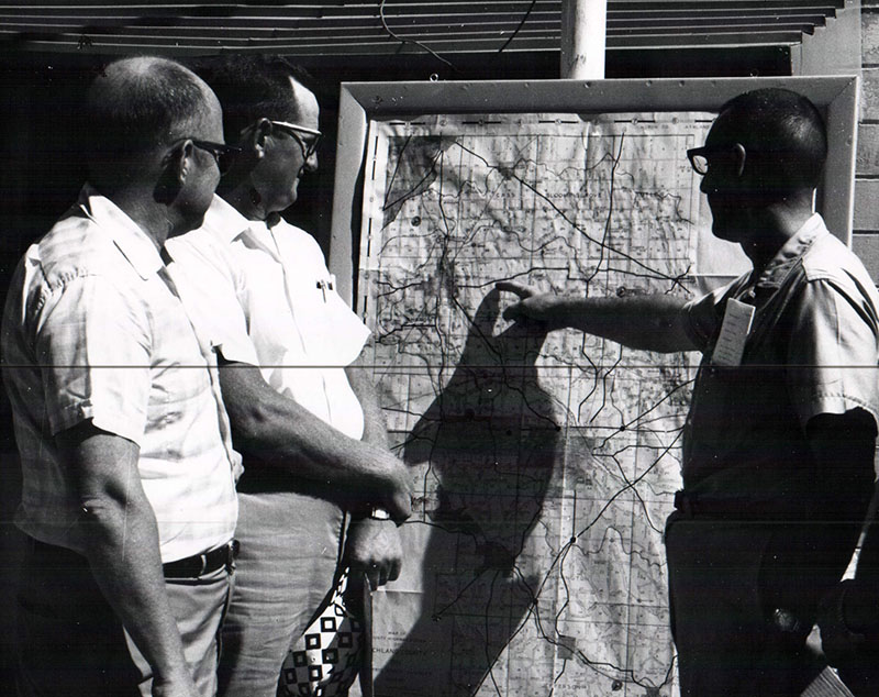 June 24, 1964
Air Tour Planning
J. Haterly, F. Swank, C.McGrew
Photo ID#: RSWCD208