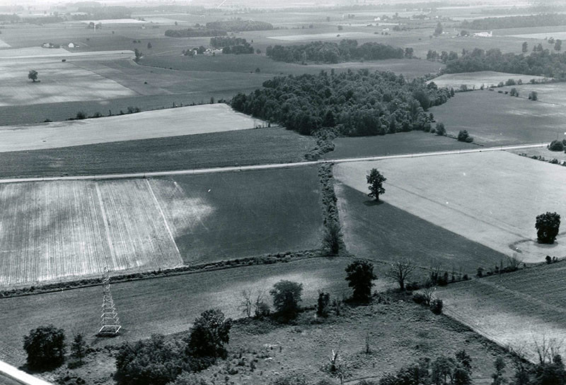 June 28, 1962
Marsh Run 2 (SW upstream)
Vernon Township - Crawford County
Baker Road in lower left corner
Photo ID#: AE23