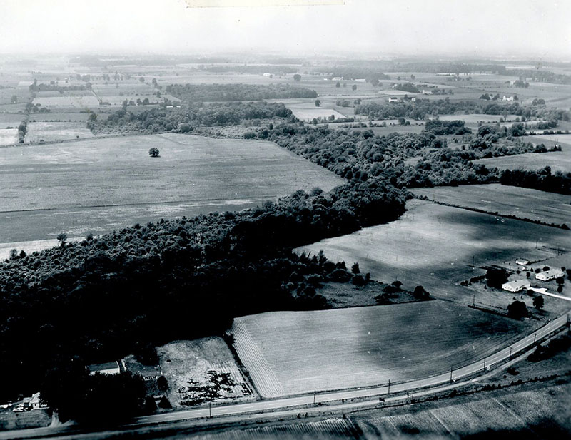 June 28, 1962
Looking southwest upstream
Section 9-10 of Vernon Township in Crawford County
Photo ID#: W93