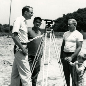 07_26_1974_Dean_Swigart_discusses_aspects_of_soil_conservation_with_Bob_McKorkle_at_McKorkle_pond_site_website-4256
