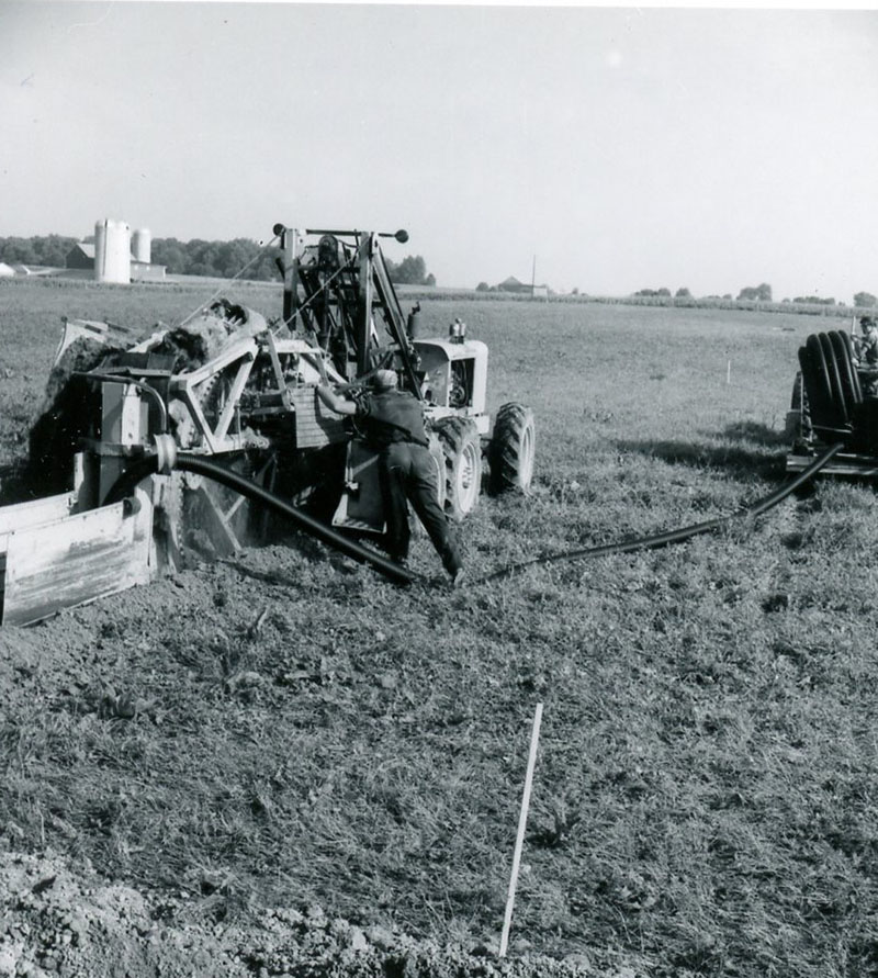 August 18, 1970
Tile drainage installation
Roger Follen at the Forbes Farm
Photo ID#: A740