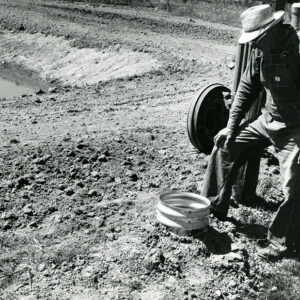 08_30_1968_Doyle_McCarron_at_the_new_fire_protection_inlet_at_his_farm_pond_website-4262