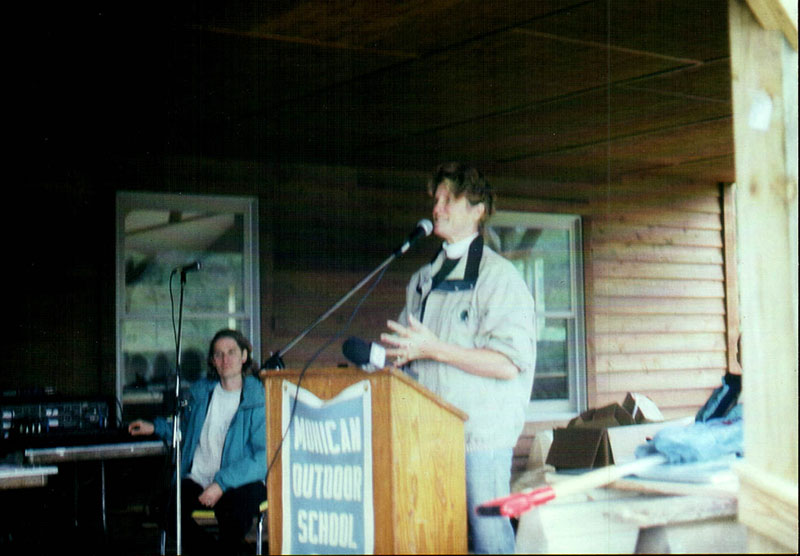 September 28, 1996
Field Trip Center Dedication at Mohican Outdoor School
Deb Reed (Mistress of ceremonies)
Photo ID#: E299