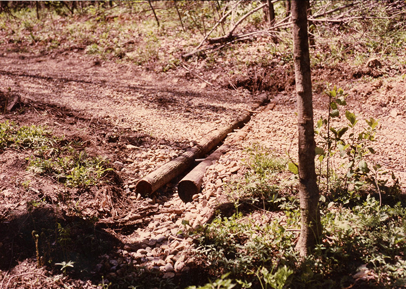 Log stream crossing on road
Photo ID#: S213